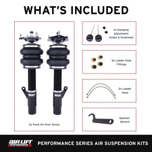 Honda Accord Coilover Suspension Kit - Front - Air Lift - Air Suspension System with 32-level damping adjustment - `18-`25